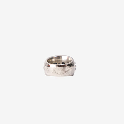 Chrome Hearts Floral Cross Ring in Sterling Silver
