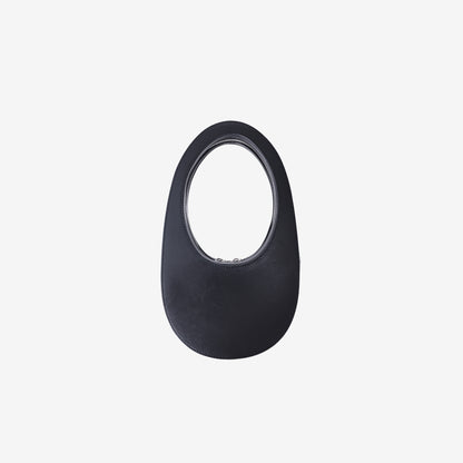 Coperni Mini Swipe Top-Handle Bag in Black Calf Leather