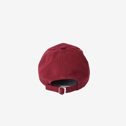 Chanel 26S Hat in Red Cotton with Black CC Logo