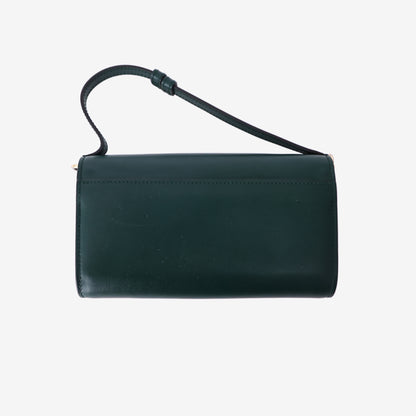 Gucci Zumi Mini Shoulder Bag in Green Calfskin Leather with Mixed Hardware