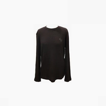 Chrome Hearts Thermal Long-Sleeve Top in Black Wool (Size M)