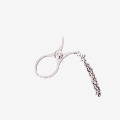 Hermès Filou Glove Clip in Silver Palladié Plated Metal
