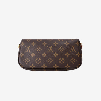 Louis Vuitton Wallet on Chain Bag in Brown Monogram Coated Canvas with Gold Hardware