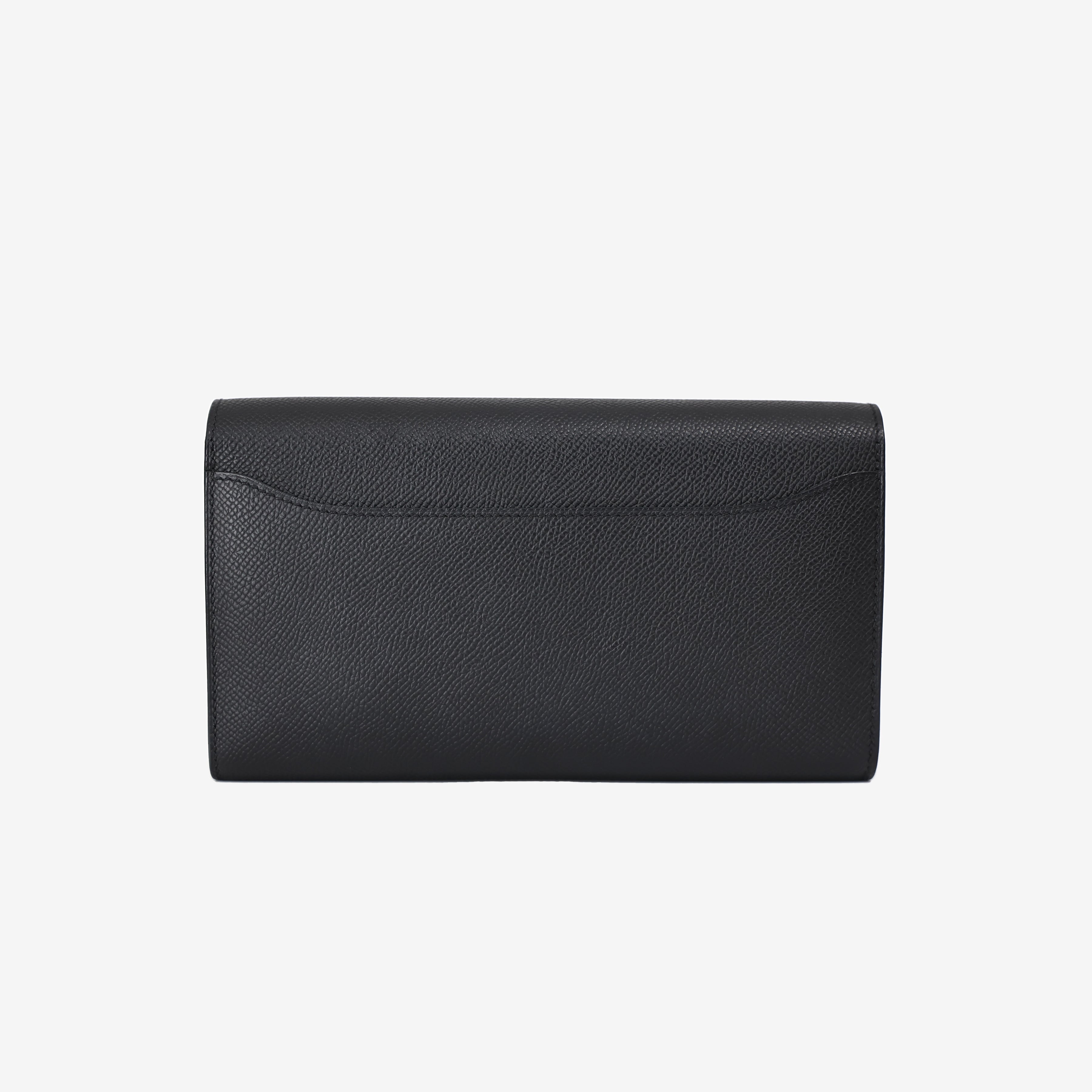 Hermès Constance To Go in Noir Epsom Leather with Palladium Hardware back view