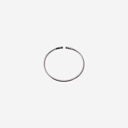 Tiffany & Co. T Wire Bracelet in 18k White Gold with Turquoise and Diamonds detail view