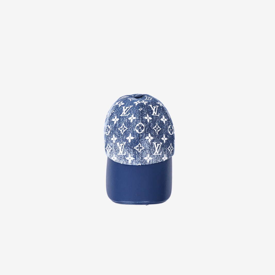 Louis Vuitton Monogram Jacquard Denim Cap in Blue Denim (Contact to Enquire)