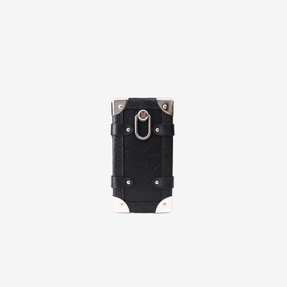 Louis Vuitton Side Trunk MM in Black Calfskin with Sticker-Style Appliqués