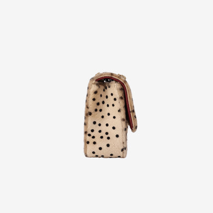 Chanel Medium Classic Flap Bag in Leopard-Print Pony Hair with Gold Hardware