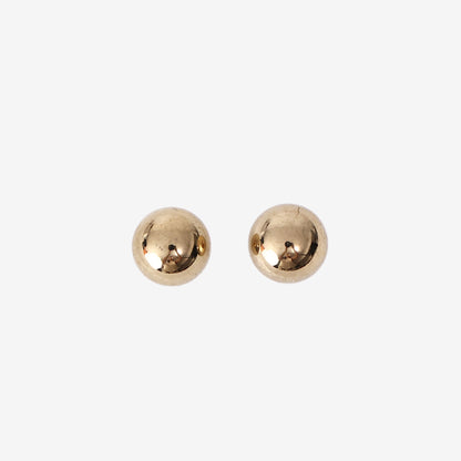 Dior Classic Ball Stud Earrings in Gold-Tone and Silver-Tone Metal