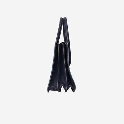 Miu Miu Crossbody Bag in Blue Denim Leather with Gold Hardware