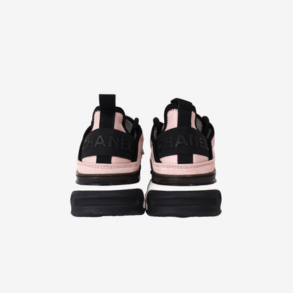 Chanel 23K Sneakers in Light Pink Suede and Nylon (Size 38)