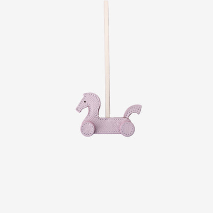 Hermès De Sac Cabriolo Bag Charm in Pink Epsom Leather