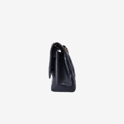 Chanel Jumbo Classic Flap Bag in Black Caviar Leather with Gold Hardware