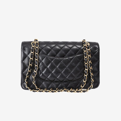Chanel Classic Double Flap Medium in Black Caviar Leather with Gold Hardware (Contact to Enquire)