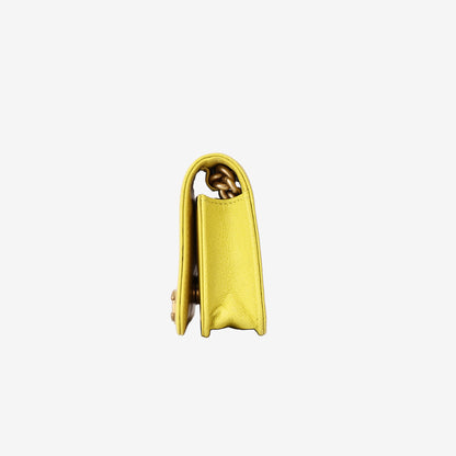 Chanel Mini Boy Belt Bag in Yellow Chevron Quilted Caviar Leather with Gold Hardware (Contact to Enquiry)