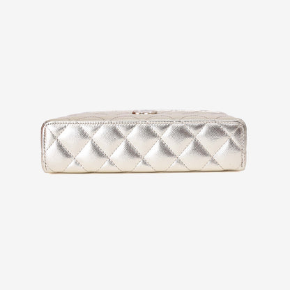 Chanel Lining LP Vanity Case in Metallic Gold Caviar Leather with Gold Hardware (Contact to Enquire)