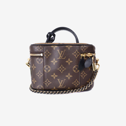 Louis Vuitton Vanity PM Handbag in Monogram/Reverse Monogram Coated Canvas with Gold Hardware