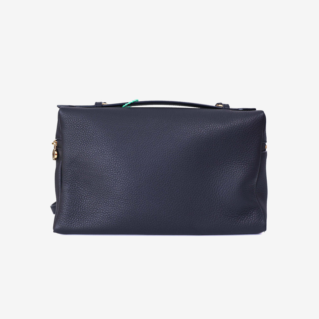 Loro Piana Extra Pocket L27 in Black/Sun Grained Calfskin with Gold Hardware back view