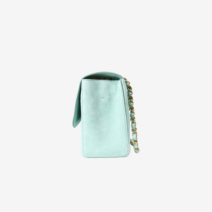 Chanel 26S Souplissimo Maxi Flap Bag in Green Suede Calfskin Leather with Gold Hardware (Contact to Enquire)