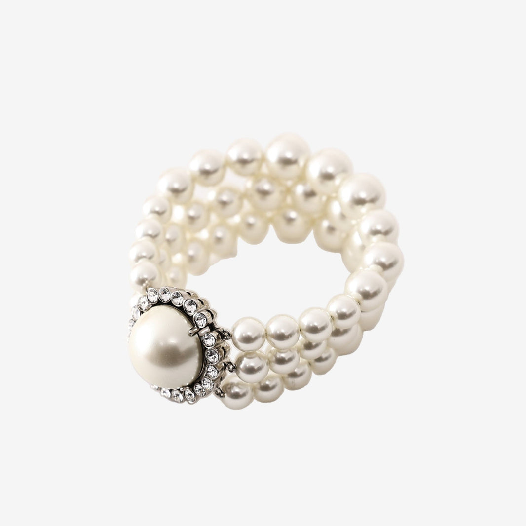 Miu Miu Multi-Strand Pearl Bracelet