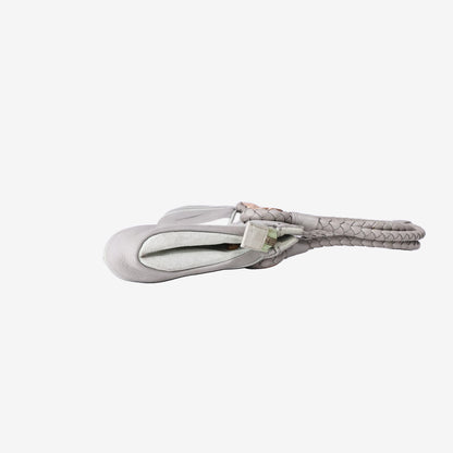 Fendi Gradient Pleated Woven Radio Bag in Grigio Multicolour Calfskin Leather with Gold Hardware