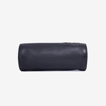 Chrome Hearts Grinds Cemetery Cross Tube Bag in Black Calfskin In Silver Hardware bottom view