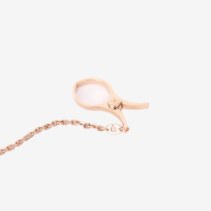 Hermès Filou Glove Clip in Doré Rose Plated Metal