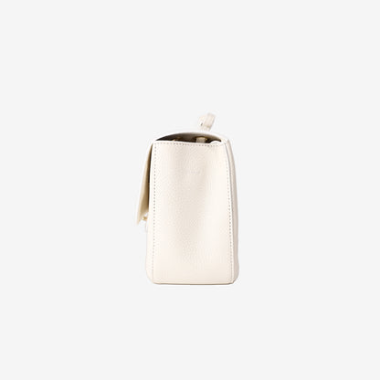 Chanel Maxi Flap Bag 32 in White Grained Calfskin Leather with Gold Hardware