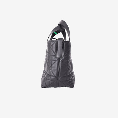 Dior Small Toujours Vertical Tote Bag in Black Calfskin with Gold Hardware