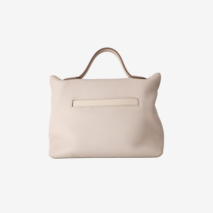 Hermès 24/24 35 in Béton Togo Leather/Alligator with Palladium-Plated Hardware