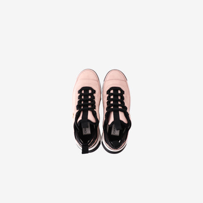 Chanel 23K Sneakers in Light Pink Suede and Nylon (Size 38)