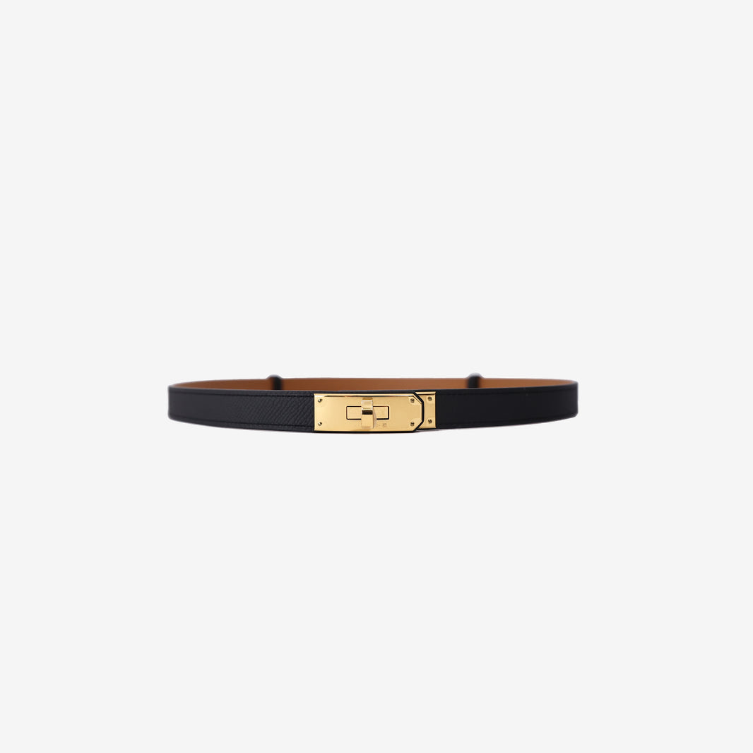 Hermès Kelly Jean 18 Belt in Noir Epsom Leather with Gold Hardware (Contact to Enquire)