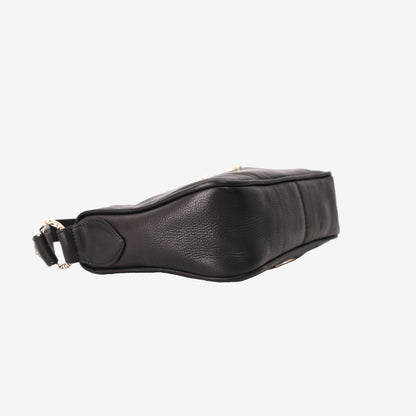 Chrome Hearts Chicken Nugget Bag in Black Leather with Silver Hardware