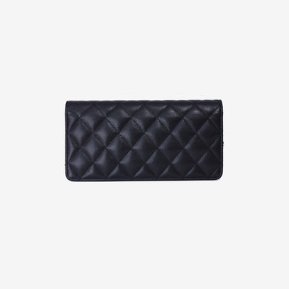 Chanel Camellia Wallet on Chain in Black Caviar Leather with Gold Hardware