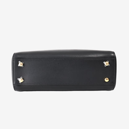 Chanel 26 Shopping Bag Small in Black Calfskin Leather with Gold-Tone Metal