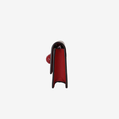 Gucci GG Supreme Cherry Wallet on Chain Bag in Monogram Canvas