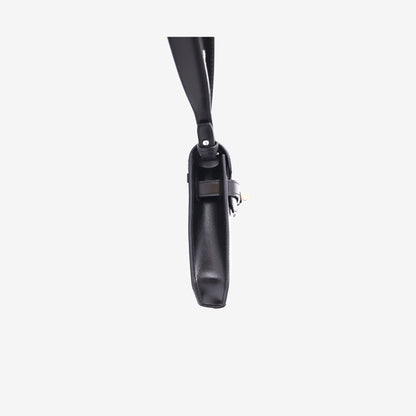 Hermès Kelly Dépêches 25 in Noir Barenia Leather with Palladium Hardware
