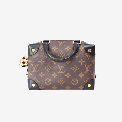Louis Vuitton Petite Malle Souple in Monogram Canvas with Black Leather Trim