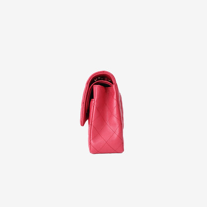 Chanel Medium Classic Double Flap Bag in Pink Caviar Leather with Gold Hardware