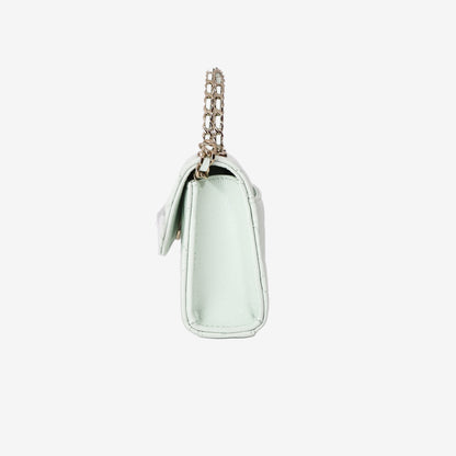 Chanel 25S Kelly Bag in Mint Green Caviar Leather with Gold Hardware