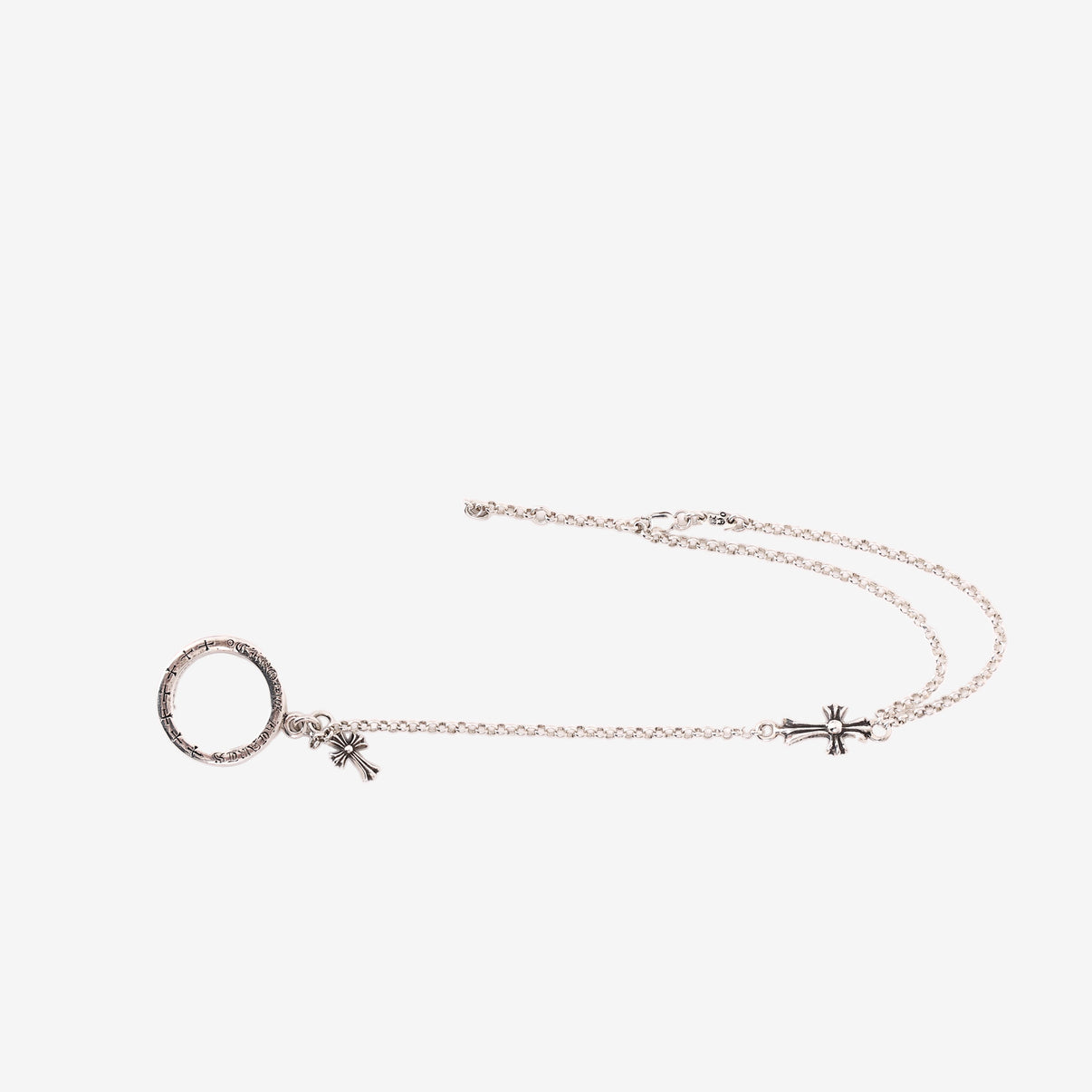 Chrome Hearts Baby Fat Bracelet Chain in 925 Sterling Silver detail view