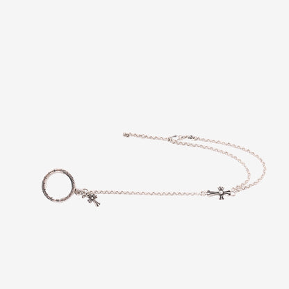Chrome Hearts Baby Fat Bracelet Chain in 925 Sterling Silver detail view