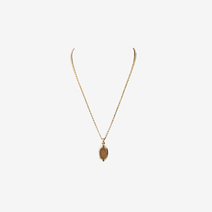 Hermès Mini Maillon Necklace in Rose Beauté Pink with Gold-Plated Hardware