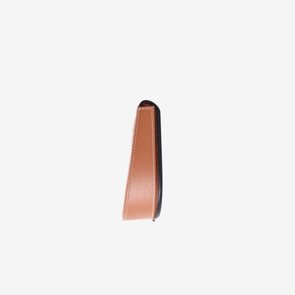 Loewe Small Heel Pouch in Brown Calfskin Leather