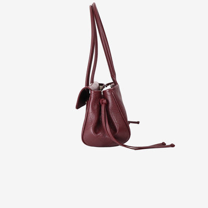 Chanel 26S Shopping Bag in Burgundy Calfskin with Gold Hardware