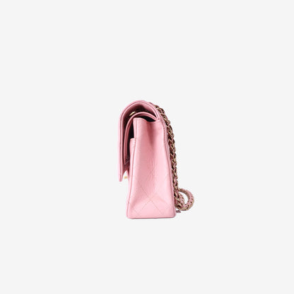Chanel Classic Medium Flap Bag in Pink Caviar Leather with Gold Hardware