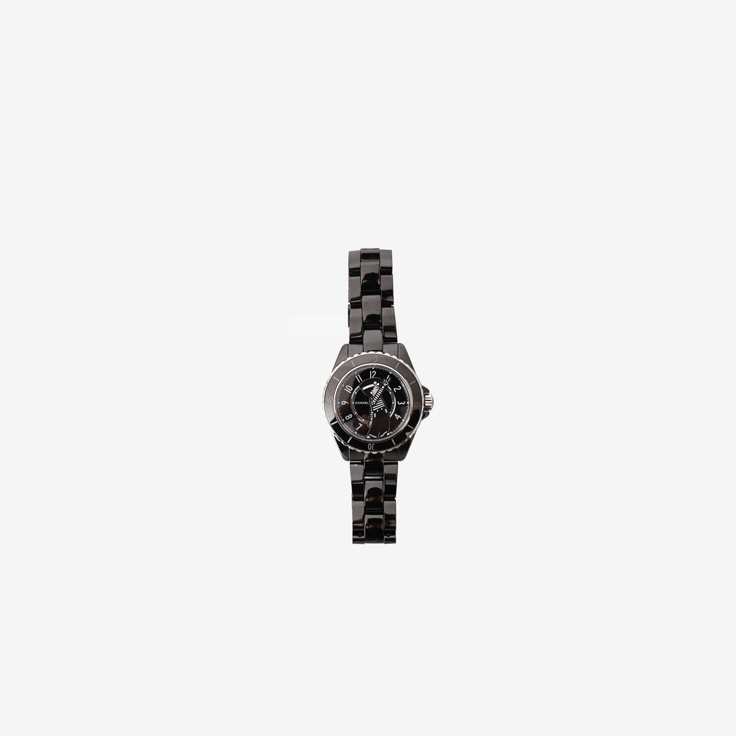 Chanel Mademoiselle J12 La Pausa Watch 38mm in Black