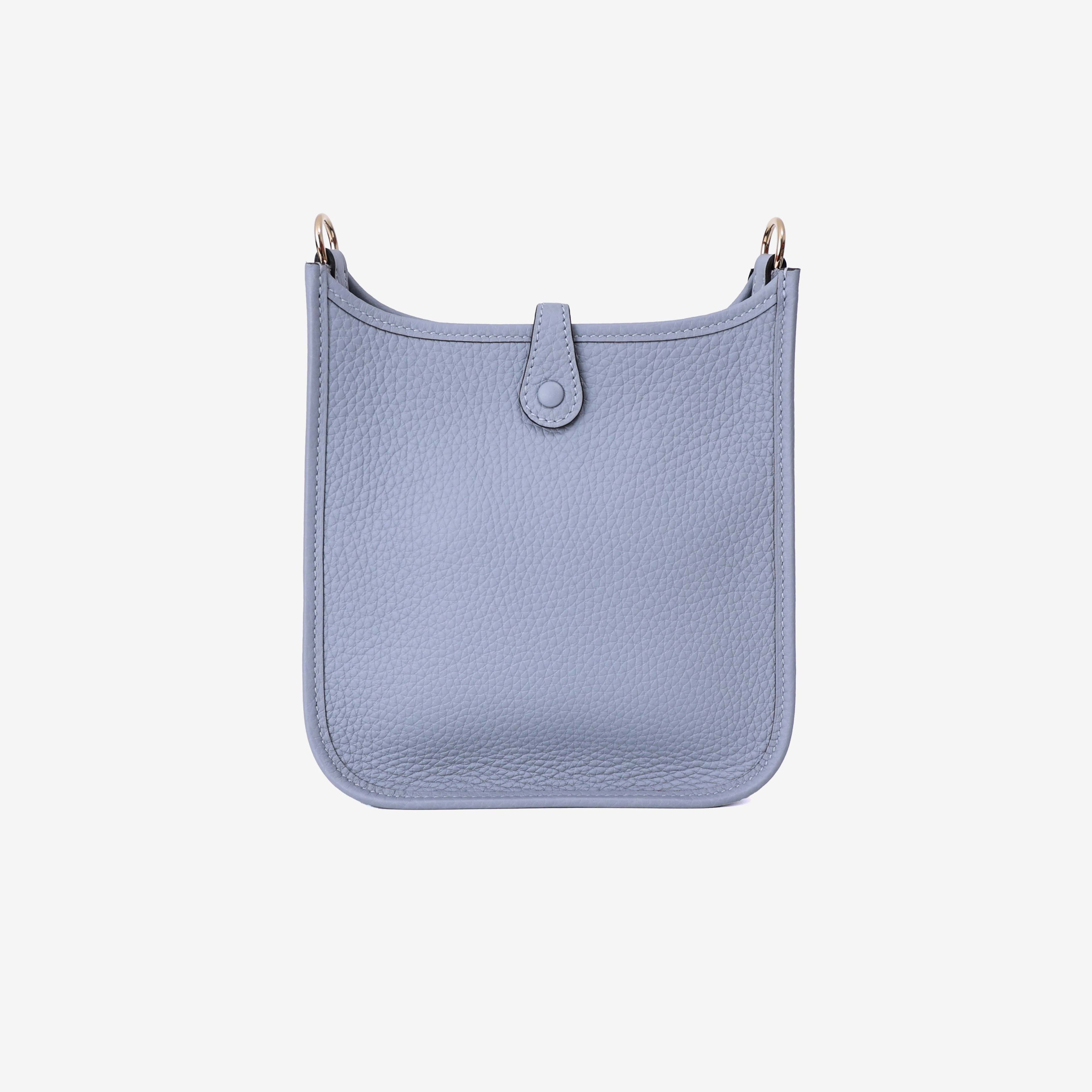 Hermès Evelyne 16 in Gris Pantin Clemence Leather with Gold Hardware back view