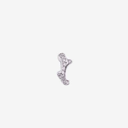 Dior Bois de Rose Single Ear Cuff in 18K White Gold with Diamonds