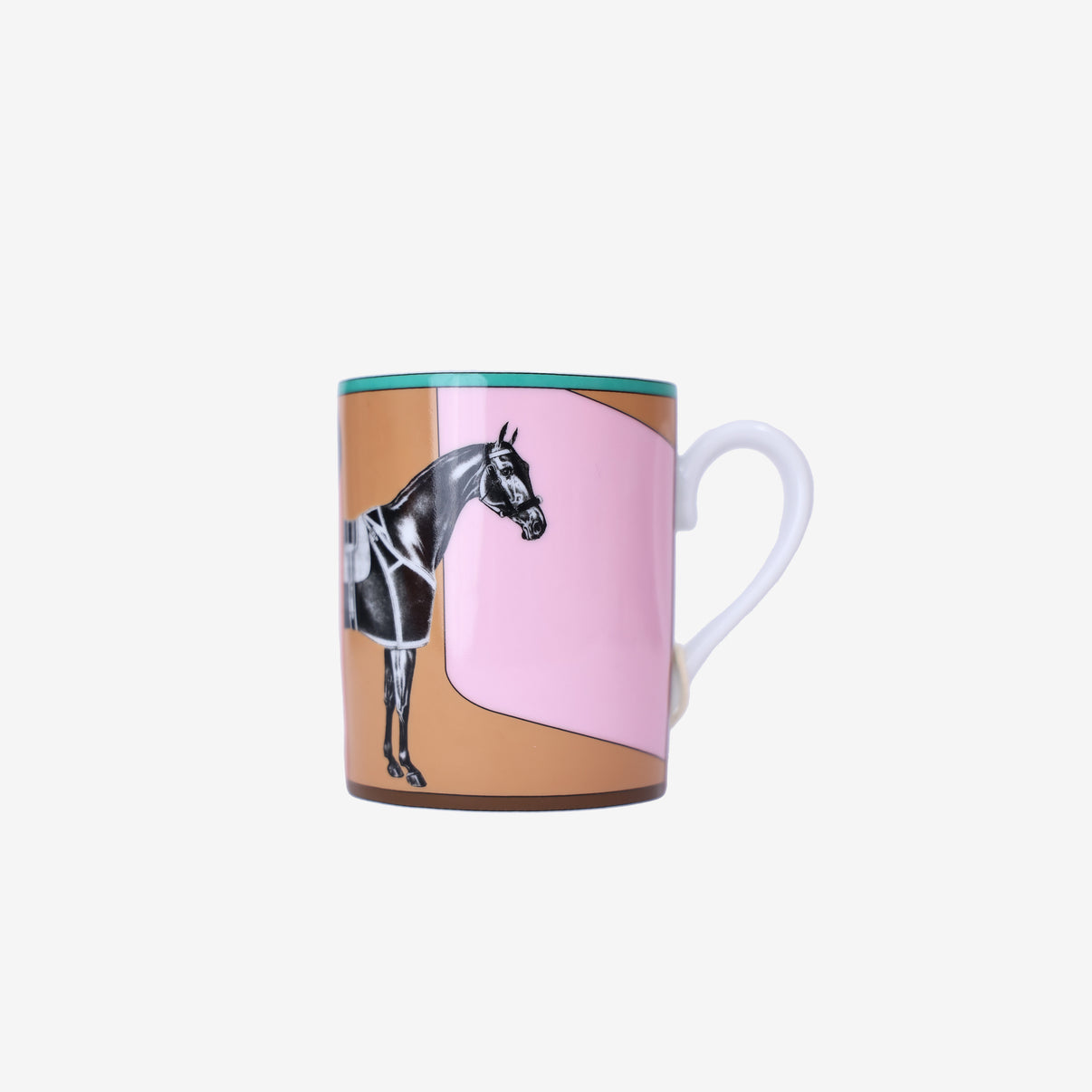 Hermès La Serpentine Mug Set in Multicolour Porcelain front view